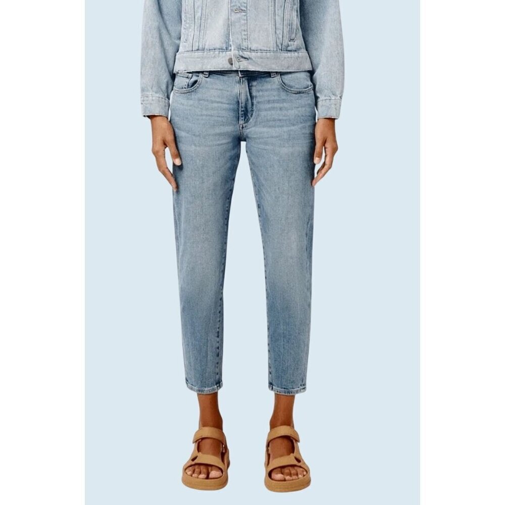 DL1961 Riley Tapered Boyfriend Light Wash Mid Rise Jeans Sz 26